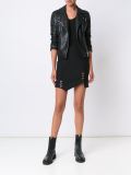 piercing detail asymmetric skirt