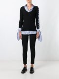 lace-up sleeve jumper