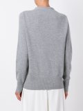 lace inset v neck jumper