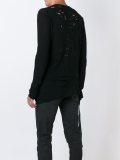 distressed long sleeve T-shirt