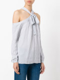 open shoulder blouse