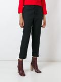 creased effect trousers