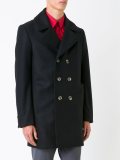 3D detail double breasted coat