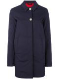 buttoned mid coat