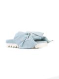 denim bow flip flops