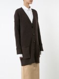 ribbed detail cardigan 