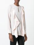 ruffle panel blouse