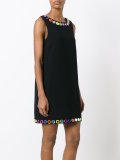 mirror embroidered shift dress