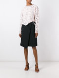 buckled wrap skirt