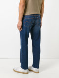 contrast patch jeans