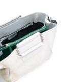 metallic double handles tote