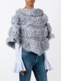 lace panelled cape