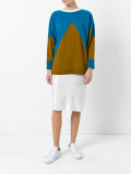contrast knitted top