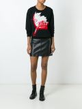 flower intarsia jumper