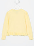 frill hem cardigan