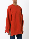 slit sleeves sweatshirt