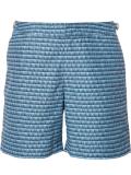 geometric print swim shorts
