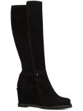 wedge knee high boots