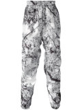 marble print track bottoms