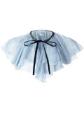 lace ruffled shoulder overlay
