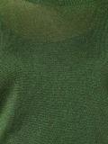 metallic turtleneck knit blouse