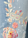 floral embroidery jeans 