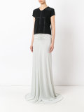 ruhed maxi skirt 