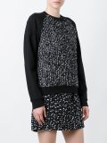 flocked effect sweatshirt
