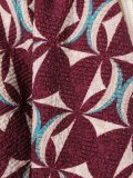 geometric pattern cropped poncho