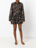 floral print ruffled dress