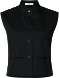 sleeveless cropped shirt