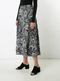 paisley midi skirt