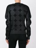 jacquard button down cardigan