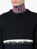 zip stripe collar 