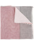 checked neck scarf