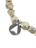 Pyrite Stone Insignia Charm bracelet
