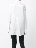 overlap tie shirt