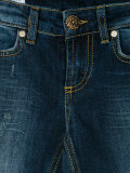 distressed effect jeans