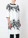 floral embroidery mid coat