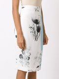 printed midi skirt