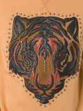 lion studded applique sweatshirt