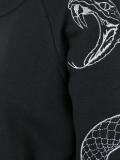 serpent embroidered sweatshirt