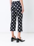 polka dot cropped trousers