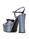 glittery platform sandals