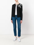 sequin bow cardigan