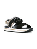 snake print platform sandals