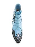 ankle height buckle boots 