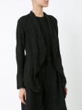 draped collar blazer