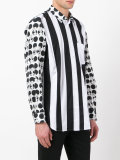 contrast print shirt 
