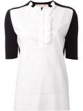 ruffled neck blouse